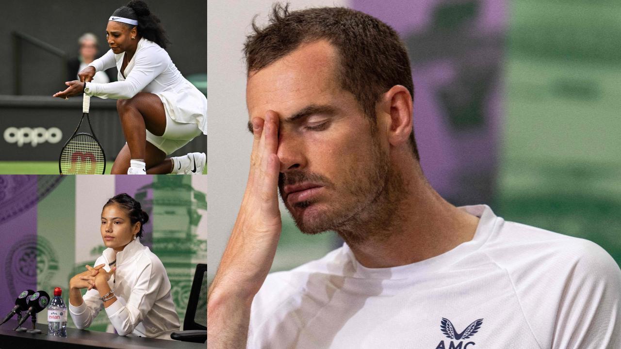 A collage of Serena Williams, Emma Raducanu & Andy Murray. Pic courtesy/PTI